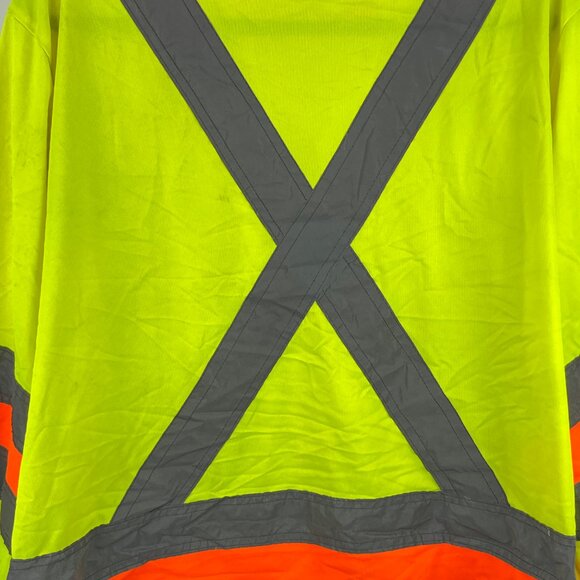 Pioneer Hi-Viz Traffic Control Safety Jacket Size M Yellow Stat Tech Reflective - Picture 8 of 9